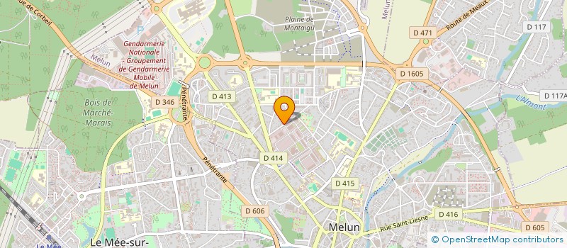 localisation de l'entreprise SYND TRAVAILLEURS METALLURGIE 77SUD CFDT  MELUN