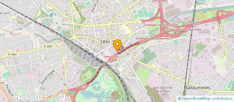 localisation de l'entreprise SYND UNIF GPE CAISSE EPARGNE SECT PDC  LENS