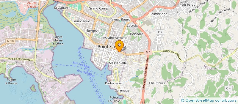localisation de l'entreprise SYND UNIFIE MEDECINS DE LA GUADELOUPE à POINTE-A-PITRE