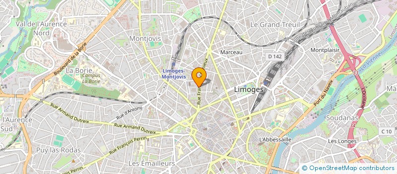 localisation de l'entreprise SYND VINS CIDRES LIQUEURS à LIMOGES