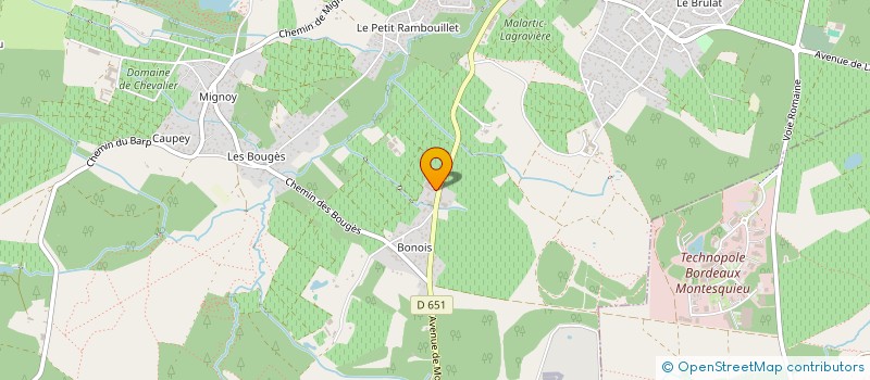 localisation de l'entreprise SYND VITICOLE HAUTES GRAVES  LEOGNAN