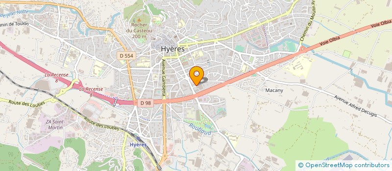 localisation de l'entreprise SYNDC DE COPROPRIETAIRE LES CARDINALES à HYERES