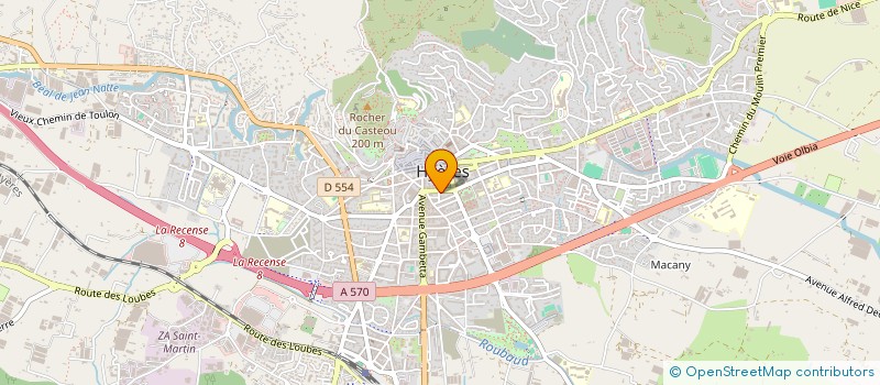 localisation de l'entreprise SYNDI COPRO  1 RUE ALLEGRE HYERES 83 à HYERES