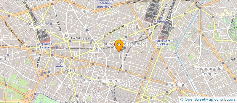 localisation de l'entreprise SYNDI COPRO 2 CITE TREVISE 14 RUE RICHER  PARIS