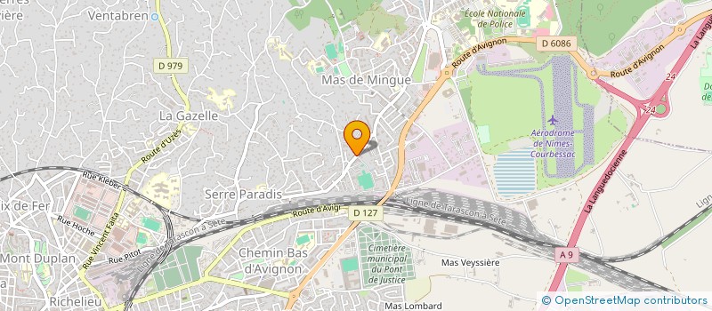 localisation de l'entreprise SYNDI COPRO 791 RTE DE COURBESSAC  NIMES