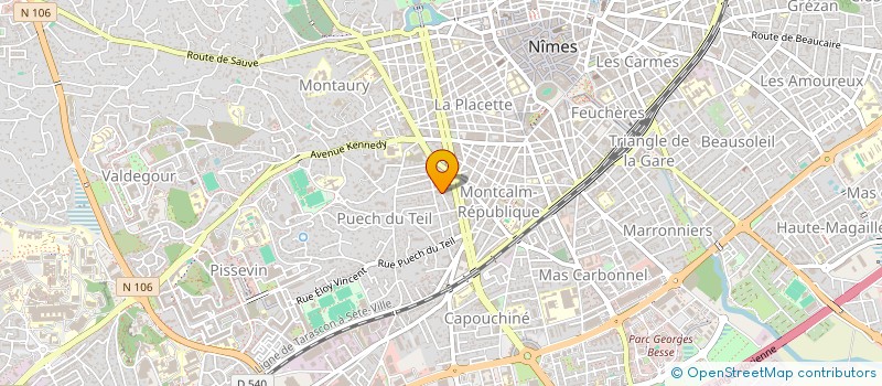 localisation de l'entreprise SYNDI COPRO IMB LES CEDRES  NIMES