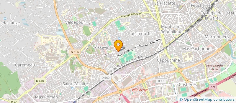 localisation de l'entreprise SYNDI COPRO LE CERVANTES  NIMES