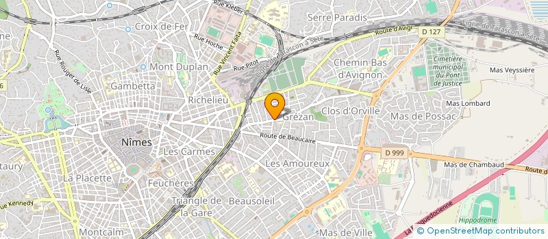 localisation de l'entreprise SYNDI COPRO LE GREZAN  NIMES