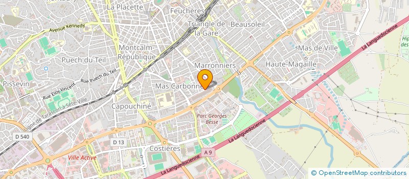 localisation de l'entreprise SYNDI COPRO RES DU PARC 1  NIMES