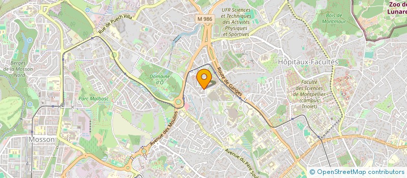 localisation de l'entreprise SYNDI COPRO RESIDENCE CALLEY à MONTPELLIER