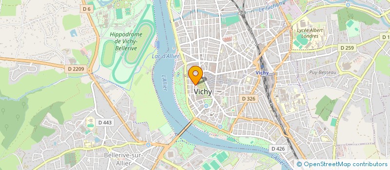 localisation de l'entreprise SYNDI COPRO RESIDENCE DURAND FARDEL  VICHY