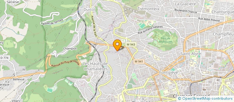 localisation de l'entreprise SYNDI COPRO TOPAZE  CLERMONT-FERRAND