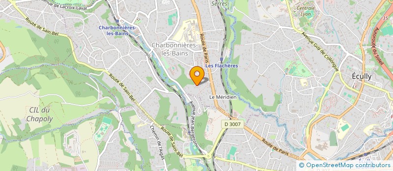 localisation de l'entreprise SYNDI COPROPRIETAIRES LILAS-MERIDIEN  CHARBONNIERES-LES-BAINS