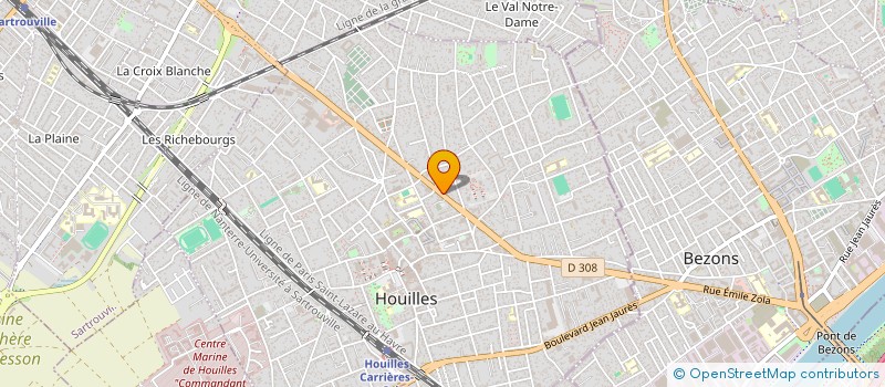 localisation de l'entreprise SYNDI DE COPROP 68 BD BARBUSSE  HOUILLES