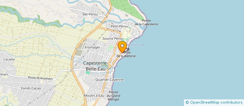 localisation de l'entreprise SYNDI INTERD ANTIL GUY ENTR TRANSP SANIT à CAPESTERRE BELLE EAU