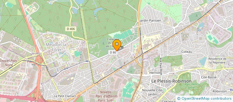 localisation de l'entreprise SYNDI NATIO INSTAL DISTRI AUDIO VISUELLE à CLAMART