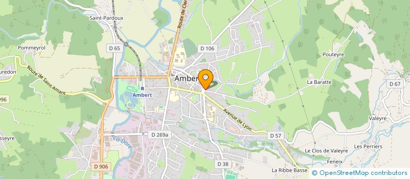 localisation de l'entreprise SYNDIC 1 AV DES TUILERIES  AMBERT