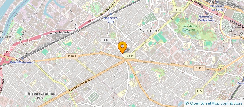 localisation de l'entreprise SYNDIC 15 - 17  NANTERRE