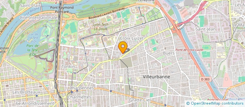 localisation de l'entreprise SYNDIC 16 RUE G COURTELINE  VILLEURBANNE