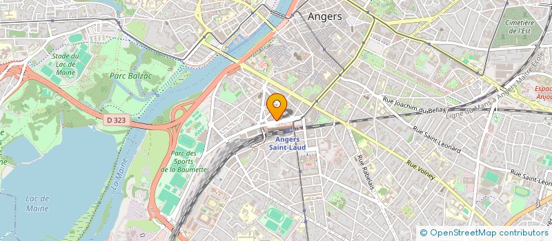 localisation de l'entreprise SYNDIC 22 TER RUE DENIS PAPIN à ANGERS