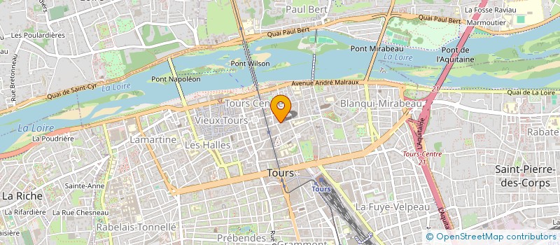 localisation de l'entreprise SYNDIC 28 RUE DE LA SCELLERIE  TOURS