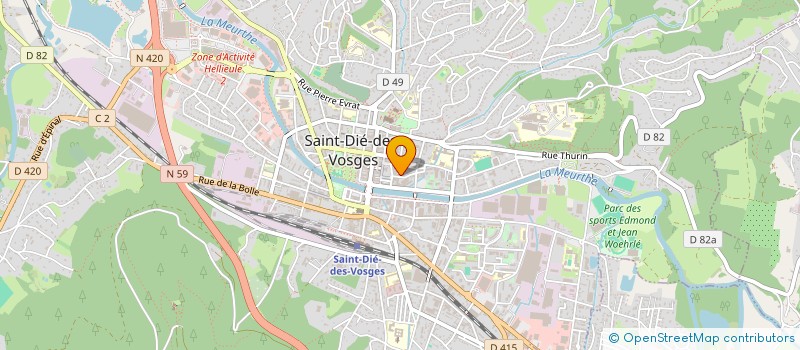 localisation de l'entreprise SYNDIC 3 ET 5 RUE DES FUSILLES  SAINT-DIE-DES-VOSGES