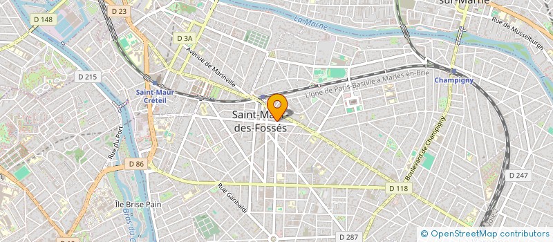 localisation de l'entreprise SYNDIC  8 BIS AV CARNOT ST MAUR à SAINT-MAUR-DES-FOSSES
