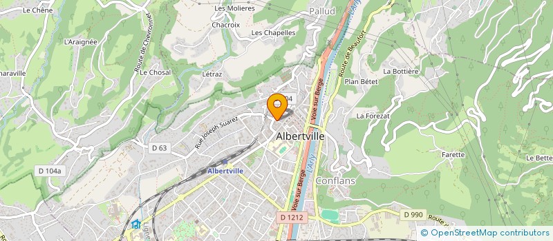 localisation de l'entreprise SYNDIC A&B à ALBERTVILLE