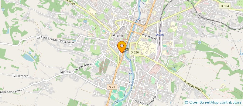 localisation de l'entreprise SYNDIC ALLEES LAGARRASIC  AUCH