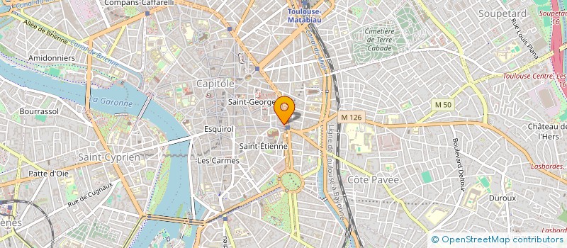 localisation de l'entreprise SYNDIC BENEVOL DU 5 BD CARNOT  TOULOUSE