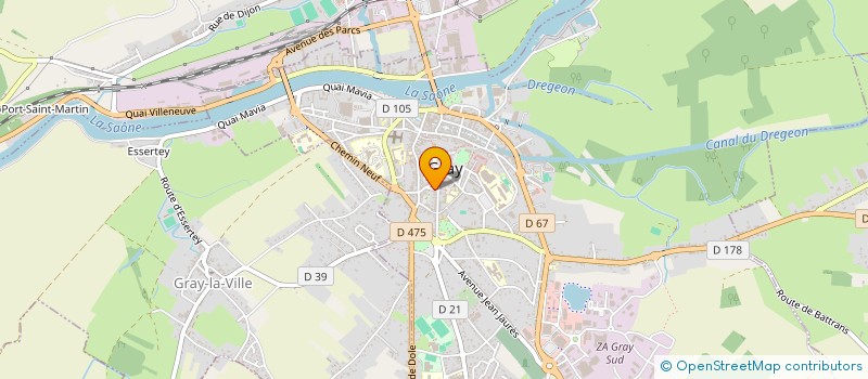 localisation de l'entreprise SYNDIC BENEVOL MELLE JEANNELLE DOMINIQUE  GRAY