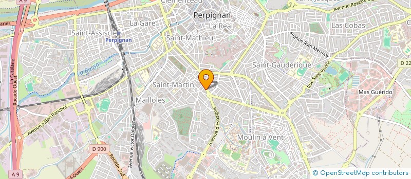 localisation de l'entreprise SYNDIC BENEVOLE 26 AV GUILLAUT à PERPIGNAN