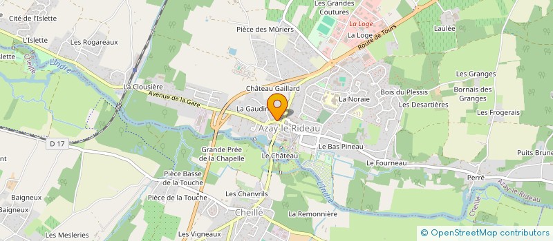 localisation de l'entreprise SYNDIC BENEVOLE COPROPRIETE 10 RUE CARNOT  AZAY-LE-RIDEAU