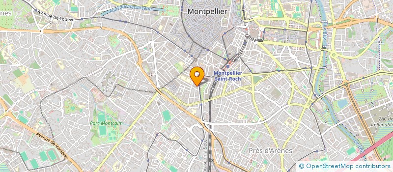 localisation de l'entreprise SYNDIC BENEVOLE COPROPRIETE 4 PASSAGE BIQUET - 184 AV MAURIN à MONTPELLIER