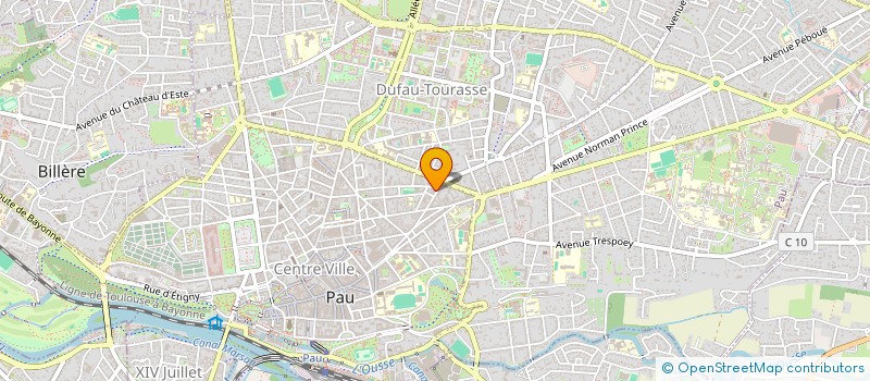 localisation de l'entreprise SYNDIC BENEVOLE COPROPRIETE LE CALYPSO à PAU