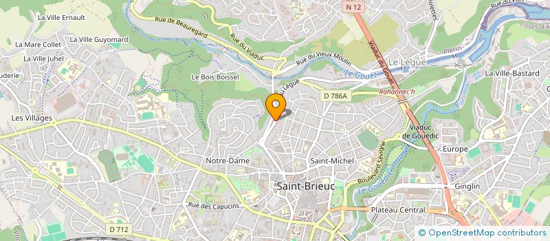 localisation de l'entreprise SYNDIC BENEVOLE DE COPROPRIETE à SAINT-BRIEUC