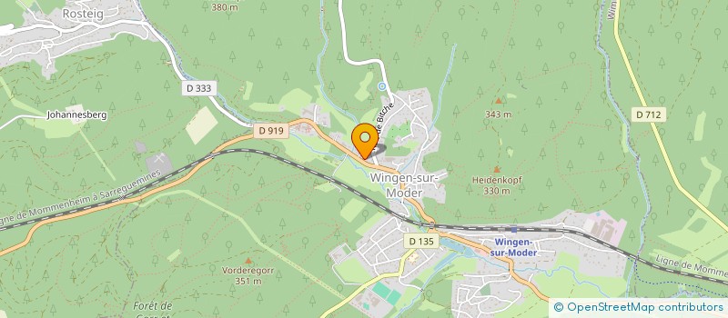 localisation de l'entreprise SYNDIC BENEVOLE  DE COPROPRIETE  WINGEN-SUR-MODER