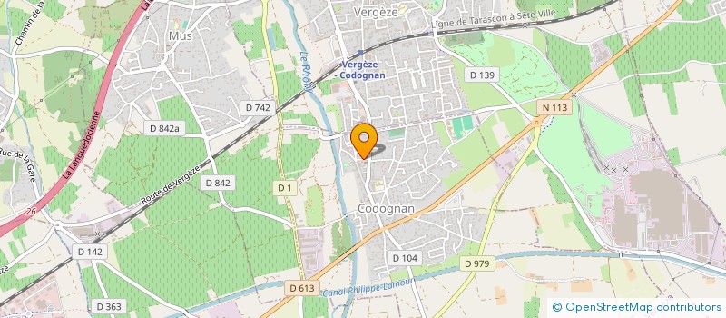 localisation de l'entreprise SYNDIC BENEVOLE LE TRIDENT  CODOGNAN