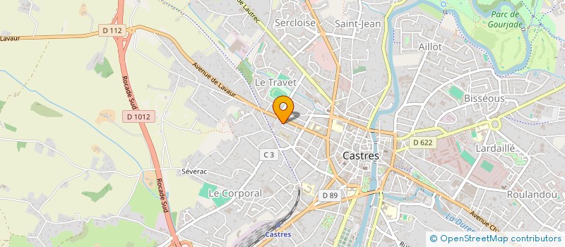 localisation de l'entreprise SYNDIC BENEVOLE RUE DE L'OUEST  CASTRES