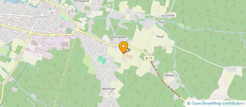 localisation de l'entreprise SYNDIC BENEVOLE SERVICES  SOUSTONS