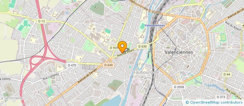 localisation de l'entreprise SYNDIC BOULANG PATIS HAINAUT CAMBR DOUAI à VALENCIENNES