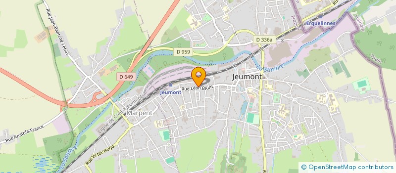 localisation de l'entreprise SYNDIC C G T JEUMONT SCHNEIDER à JEUMONT
