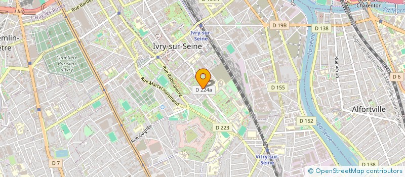 localisation de l'entreprise SYNDIC CO PRO 4PLACE PARMENTIER à IVRY-SUR-SEINE