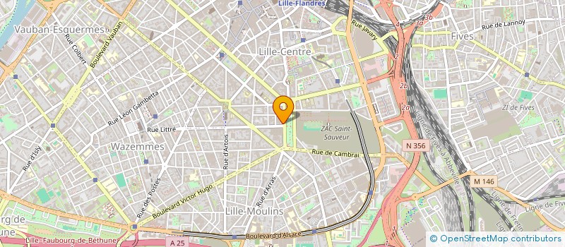 localisation de l'entreprise SYNDIC CO PROP RES J B LEBAS à LILLE