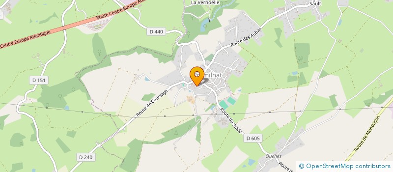 localisation de l'entreprise SYNDIC CO PROPR RES DU CHATEAU à DOMERAT