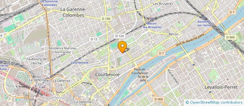 localisation de l'entreprise SYNDIC CONSTR METALL FRANCE S8 à COURBEVOIE