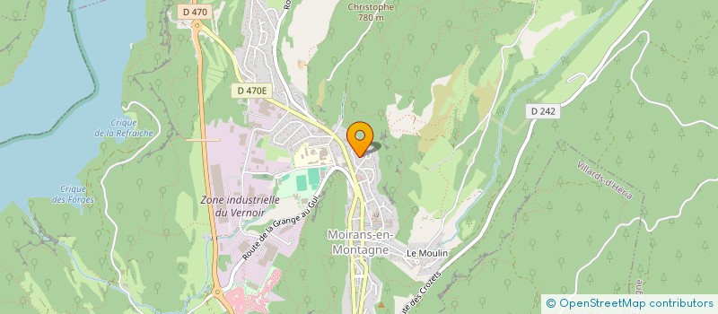 localisation de l'entreprise SYNDIC COOP IMMEUBLE LES ERABL  MOIRANS-EN-MONTAGNE