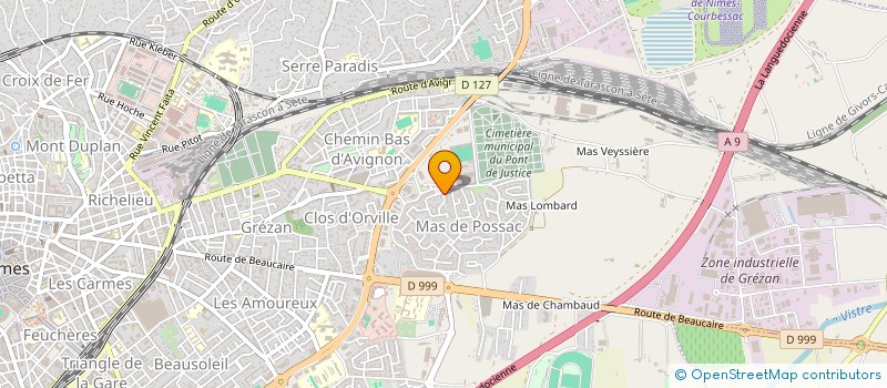 localisation de l'entreprise SYNDIC COP 7 R GODIN  NIMES