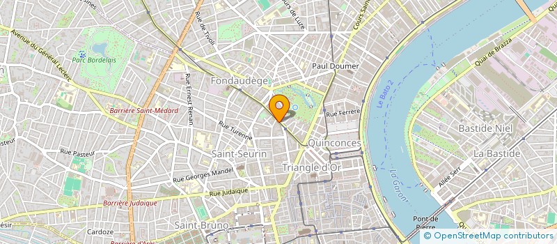 localisation de l'entreprise SYNDIC COP IMM. 54 RUE FONDAUDEGE  BORDEAUX