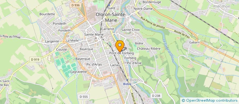 localisation de l'entreprise SYNDIC COP IMMEUBLE 43 RUE ADOUE  OLORON-SAINTE-MARIE